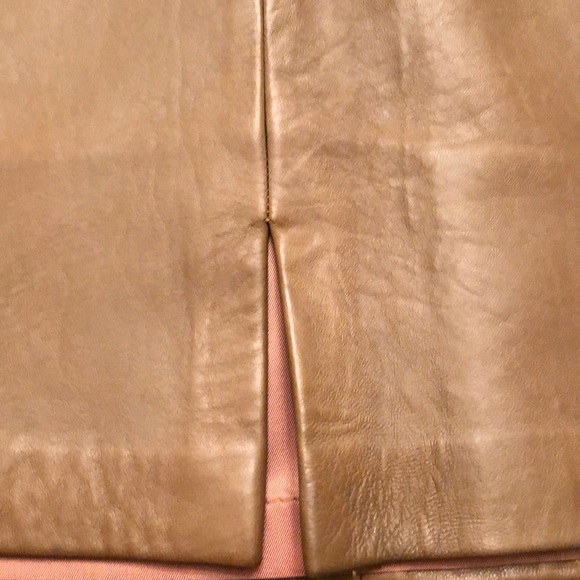 Lamb leather skirt - Picture 5 of 8